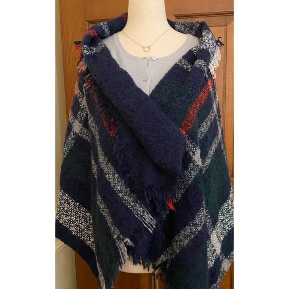Scottish Tartan Plaid Blanket Wrap Scarf‎ Shawl Women OS Soft Warm Cozy Winter - Picture 1 of 12
